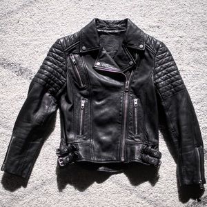 All Saints Papin Leather Jacket